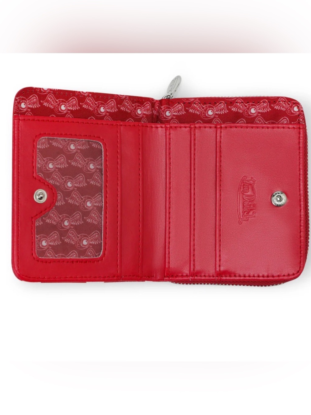 NWT Von Dutch Red Polka Dot Zip-Up Wallet - Picture 4 of 7